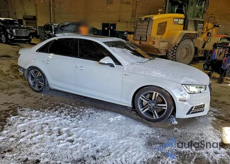 2018 Audi A4 Premium Plus z USA, uszkodzony, nr VIN WAUENAF43JN013513
